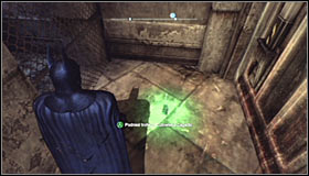 Head towards the Trophy and use the Explosive Gel to bring down the wall on your way #1 - Batman trophies (01-14) | Park Row - Park Row - Batman: Arkham City Game Guide