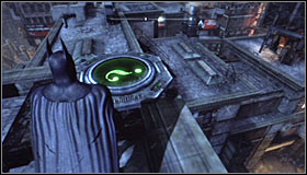 After reaching the area where the Trophy is hidden you should note that its blocked by a large horizontal gate #1 - Batman trophies (25-36) | Park Row - Park Row - Batman: Arkham City Game Guide