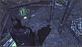 The solution to this puzzle isnt quite obvious, so try to directly follow the hints given here - Batman trophies (01-10) | Amusement Mile - Amusement Mile - Batman: Arkham City Game Guide