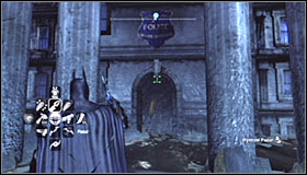 Head to the back of the GCPD building and glide towards the platform east of the Trophy #1 - Batman trophies (19-28) | Amusement Mile - Amusement Mile - Batman: Arkham City Game Guide