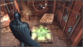 Head to eastern edge of the Steel Mill and start carefully jumping onto the lower ledges #1 - Batman trophies (01-08) | Industrial District - Industrial District - Batman: Arkham City Game Guide