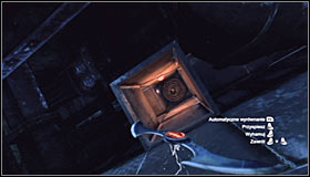 After the Batarang becomes electrified, lead it towards the ceiling and turn right #1 - Batman trophies (01-08) | Industrial District - Industrial District - Batman: Arkham City Game Guide