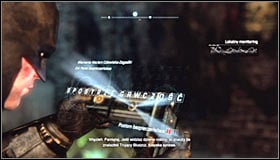 Jump over the small wall and equip the - Batman trophies (09-16) | Industrial District - Industrial District - Batman: Arkham City Game Guide