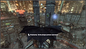 After getting near the plate, you have to bounce off it #1 - Batman trophies (17-25) | Industrial District - Industrial District - Batman: Arkham City Game Guide