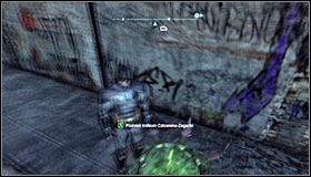 In order to solve this puzzle, you have to run across the plates #1 at the exactly proper moment - Batman trophies (26-37) | Industrial District - Industrial District - Batman: Arkham City Game Guide