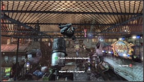 After clearing the roof, stand beside the fence #1 - Catwoman trophies | Industrial District - Industrial District - Batman: Arkham City Game Guide