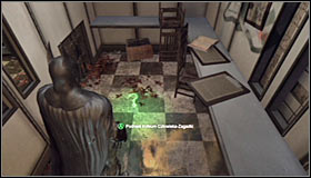 Solve the mini-game by creating the proper password #1 and enter the room to collect the Trophy #2 - Batman trophies (01-11) | Subway - Subway - Batman: Arkham City Game Guide