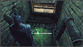 You cant approach this from the north, as you would come across a locked gate - Batman trophies (01-11) | Subway - Subway - Batman: Arkham City Game Guide