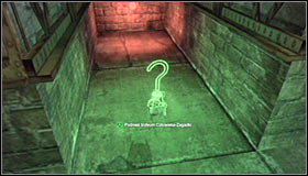 Get down onto the platform (lower level of the station) and look for shafts built into the floor #1 - Batman trophies (12-26) | Subway - Subway - Batman: Arkham City Game Guide