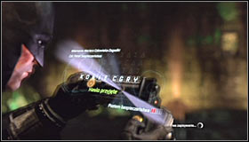 Equip the Cryptographic Sequencer and use it on the control panel here #1 - Batman trophies (12-26) | Subway - Subway - Batman: Arkham City Game Guide