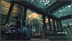 Examine the cars on the station #1 - Batman trophies (12-26) | Subway - Subway - Batman: Arkham City Game Guide