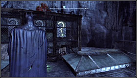 Just like before, zoom in and detonate only the left charge #1 - Batman trophies (01-09) | Bowery - Bowery - Batman: Arkham City Game Guide