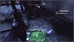 Now you just need to lead the Batarang into hitting the question mark #1 - Batman trophies (01-09) | Bowery - Bowery - Batman: Arkham City Game Guide