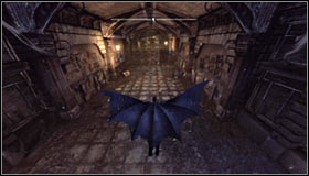 Now turn east, jump off the edge and use the Dive Bomb by holding down the right trigger in mid-air #1 - Batman trophies (10-21) | Bowery - Bowery - Batman: Arkham City Game Guide