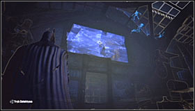 Now start exploring the corridors below the main Museum entrance #1 - Batman trophies (10-21) | Bowery - Bowery - Batman: Arkham City Game Guide