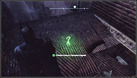 Next, use the Line Launcher, aiming at the wall and destroying it upon contact #1 - Batman trophies (10-21) | Bowery - Bowery - Batman: Arkham City Game Guide