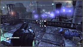 Push the sphere left and note that is has stopped by the blockade #1 - Batman trophies (22-30) | Bowery - Bowery - Batman: Arkham City Game Guide