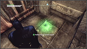 After detonating it, approach he newly unlocked ventilation shaft entrance #1 and use it - Batman trophies (31-39) | Bowery - Bowery - Batman: Arkham City Game Guide