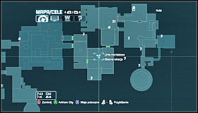 Start off in the room north of the Trophy, to be precise in the area where the electric cars are #1 #2 - Batman trophies (16-24) | Steel Mill - Steel Mill - Batman: Arkham City Game Guide
