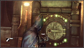 Stat off nearby where the Trophy is hidden, searching for an interactive hatch #1 - Batman trophies (16-24) | Steel Mill - Steel Mill - Batman: Arkham City Game Guide