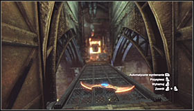 Now equip the Remote Controlled Batarang turn to the north and throw it at the balcony above you #1 - Batman trophies (16-24) | Steel Mill - Steel Mill - Batman: Arkham City Game Guide