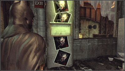 Find Jokers photos and the Gotham University diploma (screen above) and scan them all in one go - Riddles | Steel Mill - Steel Mill - Batman: Arkham City Game Guide