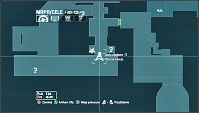 After approaching the ledge, lower yourself (without letting go - Riddles | Steel Mill - Steel Mill - Batman: Arkham City Game Guide