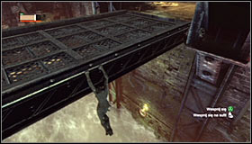 After reaching the area where the Trophy is hidden, stop on the bridge #1 - Catwoman trophies | Steel Mill - Steel Mill - Batman: Arkham City Game Guide