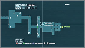 Start off south-east of the Trophy, in the dinosaur room to be precise - Batman trophies (11-23) | Museum - Museum - Batman: Arkham City Game Guide