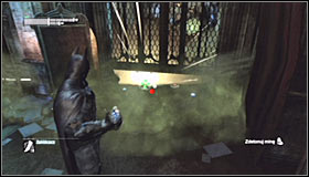 After reaching the destination, you should note that the gate is only partially raised and that there are two proximity mines set below it #1 - Batman trophies (11-23) | Museum - Museum - Batman: Arkham City Game Guide