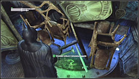 Afterwards perform a slide underneath the gate #1 - Batman trophies (11-23) | Museum - Museum - Batman: Arkham City Game Guide