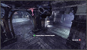 The trophy is below the balcony #1 - Catwoman trophies | Museum - Museum - Batman: Arkham City Game Guide