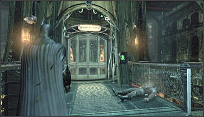 While were at it, its also worth to mention the elevator found in the Wonder Tower Foundation, taking passengers onto the upper levels of the Tower (screen above) - Location info & maps | Wonder City - Wonder City - Batman: Arkham City Game Guide