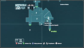 Stand by the ledge north-east of the Trophy #1 #2 - Batman trophies (01-12) | Wonder City - Wonder City - Batman: Arkham City Game Guide