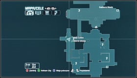 You need to lead it into hitting the interactive question mark #1 - Batman trophies (13-25) | Wonder City - Wonder City - Batman: Arkham City Game Guide