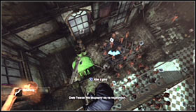 Now follow the instructions received from the game and go along the wire #1 - Save Catwoman from Two-Face | Main story - Main story - Batman: Arkham City Game Guide