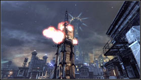 Now you will have to talk with Joker, after which a countdown to the explosion of the bombs inside the bell tower will begin - Scan the sniper rifle for forensic evidence | Main story - Main story - Batman: Arkham City Game Guide