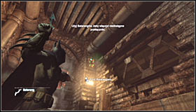 Start off by pressing the right trigger, thanks to which you will pass below the pipes #1 - Access the Sionis Steel Mill through the main chimney | Main story - Main story - Batman: Arkham City Game Guide