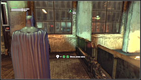 Stay where you are and approach the two other guards who are standing beside each other #1 - Save the doctor from Jokers thugs | Main story - Main story - Batman: Arkham City Game Guide