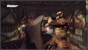 The thug mentioned above will exit the room where the hostage is #1 - Save the doctor from Jokers thugs | Main story - Main story - Batman: Arkham City Game Guide
