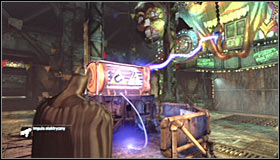 You will have to solve a puzzle in order to gain access into Jokers office - Break into Jokers office in the Loading Bay | Main story - Main story - Batman: Arkham City Game Guide