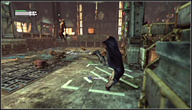 As the battle starts, focus on eliminating the regular enemies first #1 - Break into Jokers office in the Loading Bay | Main story - Main story - Batman: Arkham City Game Guide