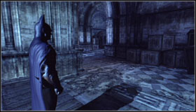 Depending on your liking, you can either ride the elevator down or just stand in the corner and detonate the charge at once #1 - Rescue remaining undercover GCPD officers in the Museum | Main story - Main story - Batman: Arkham City Game Guide