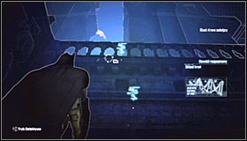 6 - Follow assassin using tracker device to locate Ras al Ghul | Main story - Main story - Batman: Arkham City Game Guide
