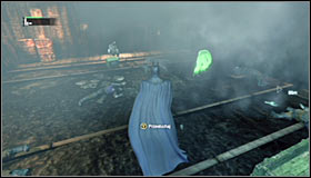 Blowing up the floor will of course alarm the thugs, so you wont be able to surprise them - Follow assassin using tracer device to locate Ras al Ghul | Main story - Main story - Batman: Arkham City Game Guide