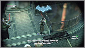 Inside the room you will face a new difficulty, a using the Detective Mode to trace enemy movement will be impossible at start #1 - Follow assassin using tracer device to locate Ras al Ghul | Main story - Main story - Batman: Arkham City Game Guide