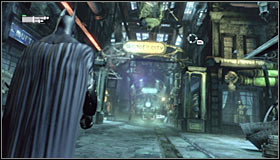 24 - Follow assassin using tracer device to locate Ras al Ghul | Main story - Main story - Batman: Arkham City Game Guide