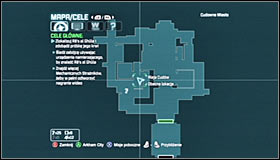 Stay in the west part of the Wonder Avenue and look for another upper ledge #1 #2 - Locate more Mechanical Guardians to fully reconstruct the video data | Main story - Main story - Batman: Arkham City Game Guide
