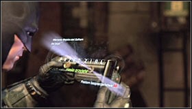 After the fight examine the northern part of this room - Return to the GCPD to deliver the blood of Ras al Ghul to Mister Freeze | Main story - Main story - Batman: Arkham City Game Guide