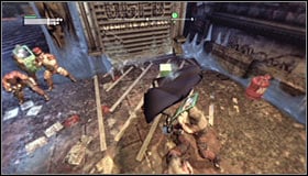 After the proper part of the fight begins, start attacking the normal enemies, but look out for the canisters #1 and other big items that they throw - Return to the GCPD to deliver the blood of Ras al Ghul to Mister Freeze (part 2) | Main story - Main story - Batman: Arkham City Game Guide